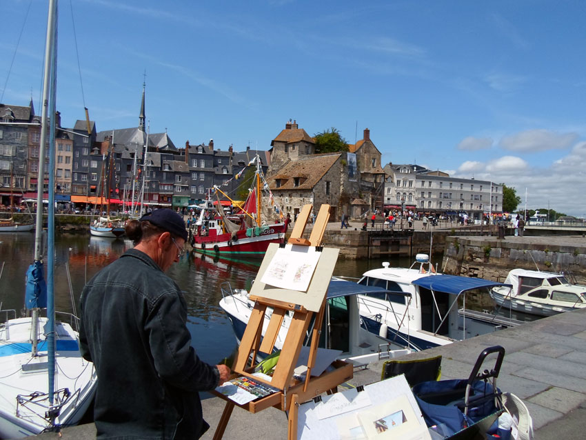 Kunstschilder in Honfleur