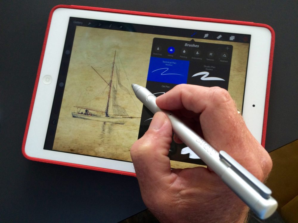iPad en Bamboo pen