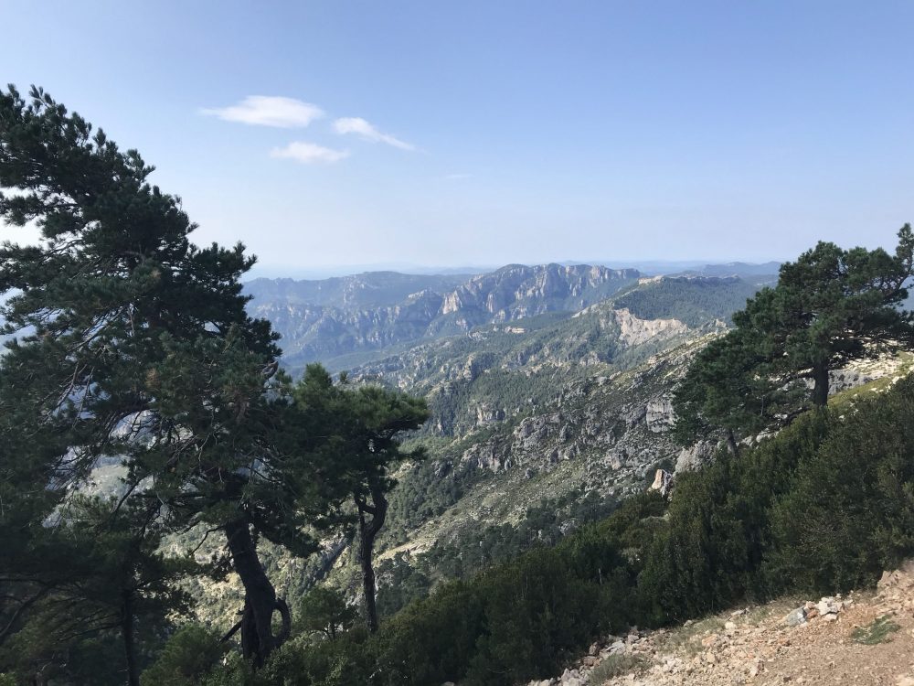 Uitzicht vanaf de Mont Caro, Catalonië.