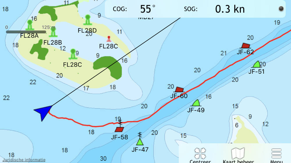 Op de Fluessen voor anker.