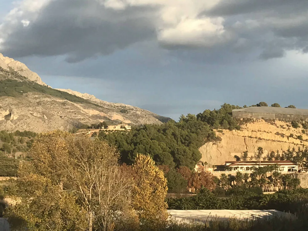 Uitzicht vanaf de camperplaats in Villa Marechall.