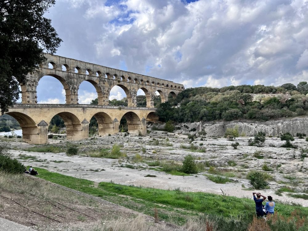 Op weg naar Spanje bezoeken we de Pont du Gard.