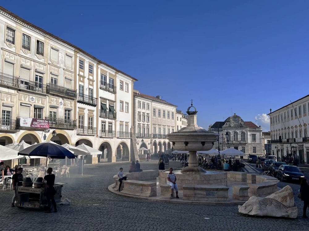 Terrasjes in Évora.