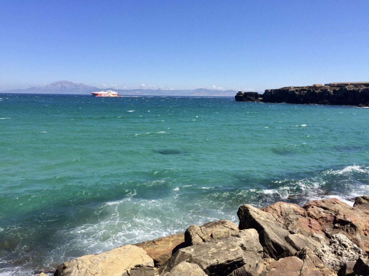 Straat van Gibraltar bij Tarifa.