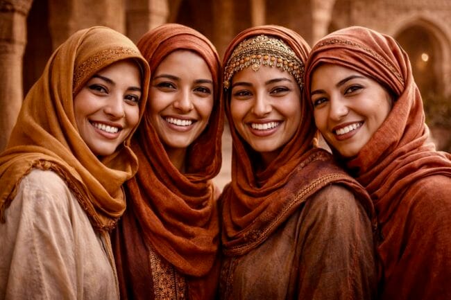 Jonge vrouw in Marokko.