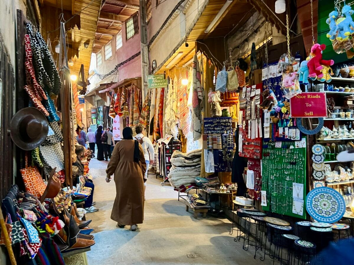 In de souk van Meknes.